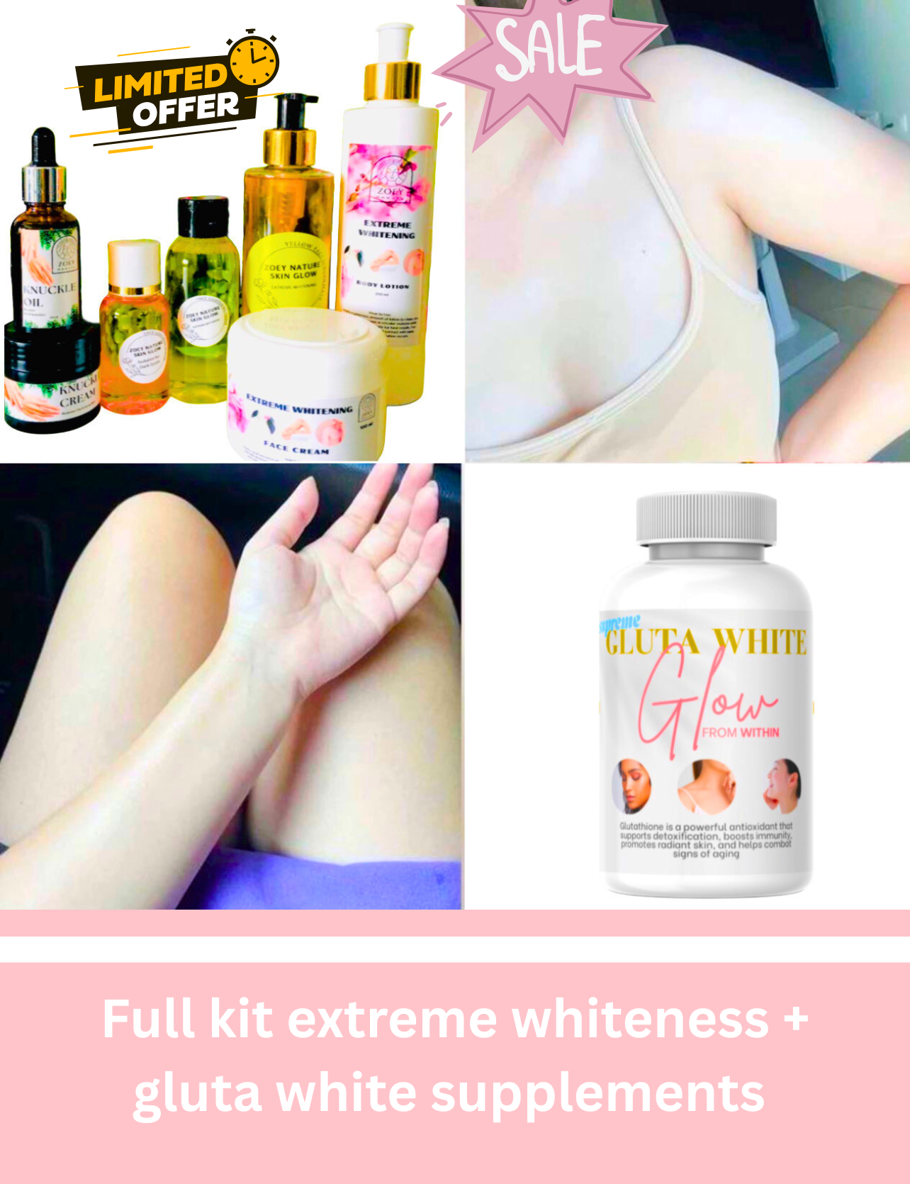 Extreme full kit + Gluta white capsules