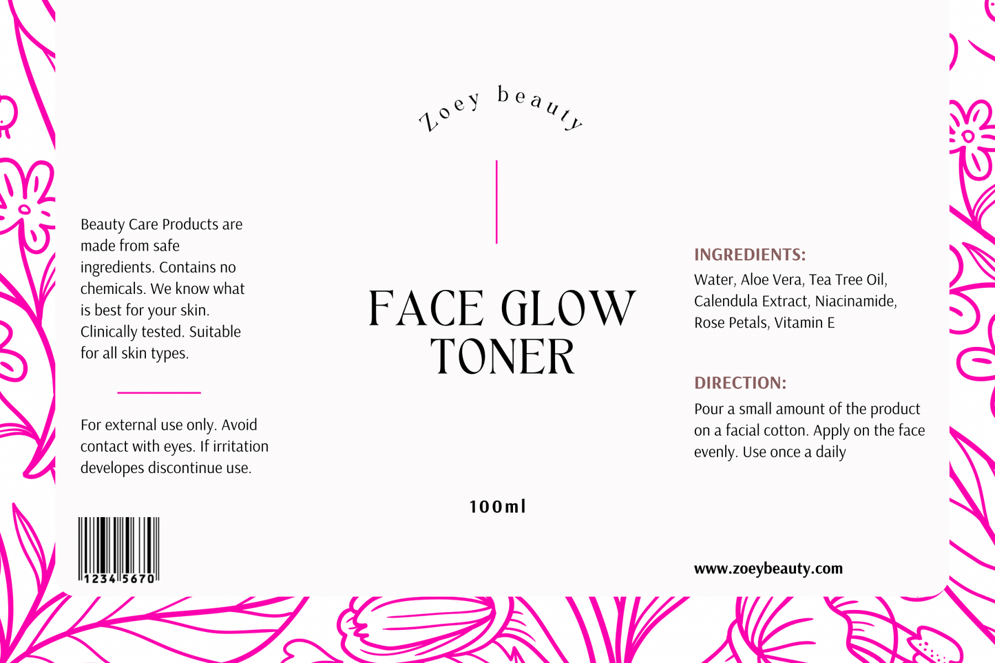 Face toner 100ml