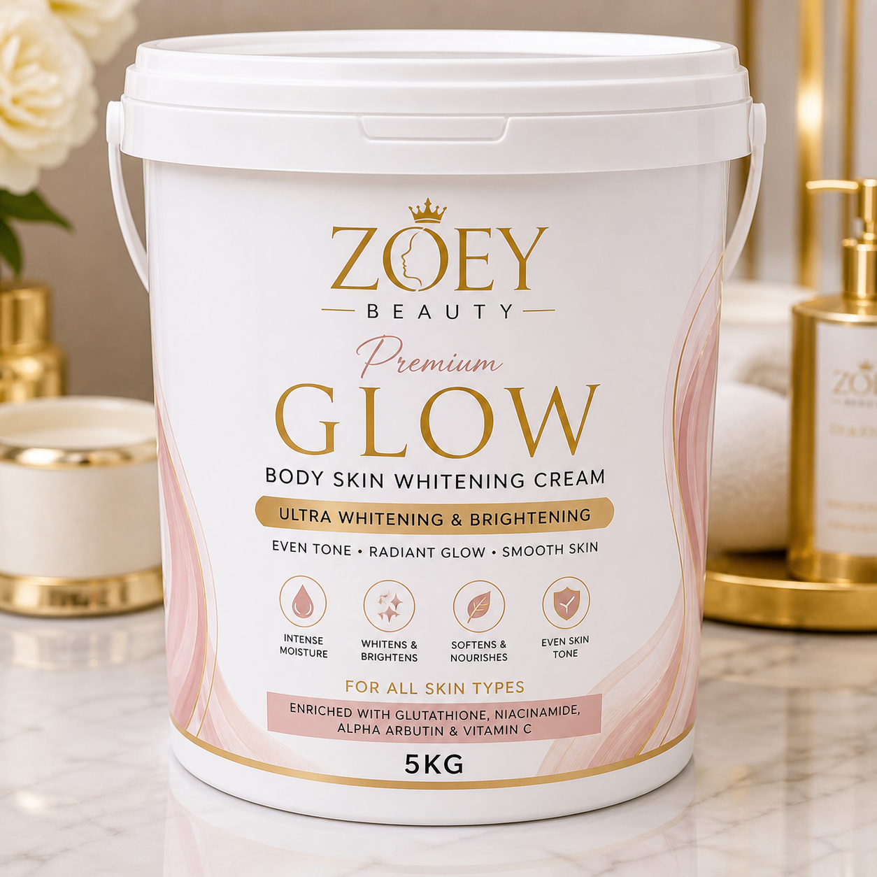 Premium whitening 5 liter body lotion