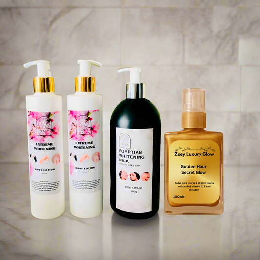 2 extreme body lotions + golden hour FREE BODY MILK