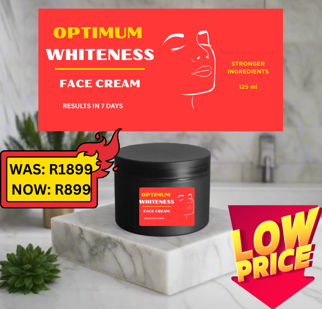 Hollywood whiteness face cream