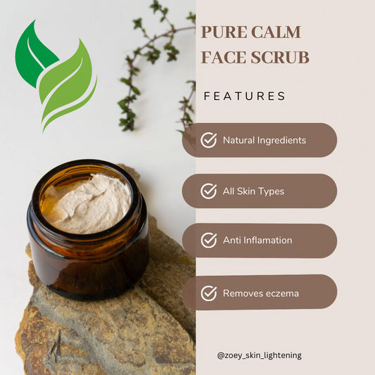 Pure calm face mask/scrub