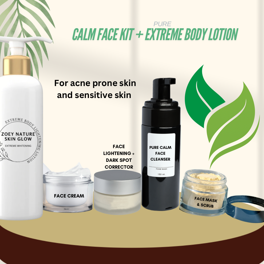 Pure Calm face kit + Extreme whitening body lotion