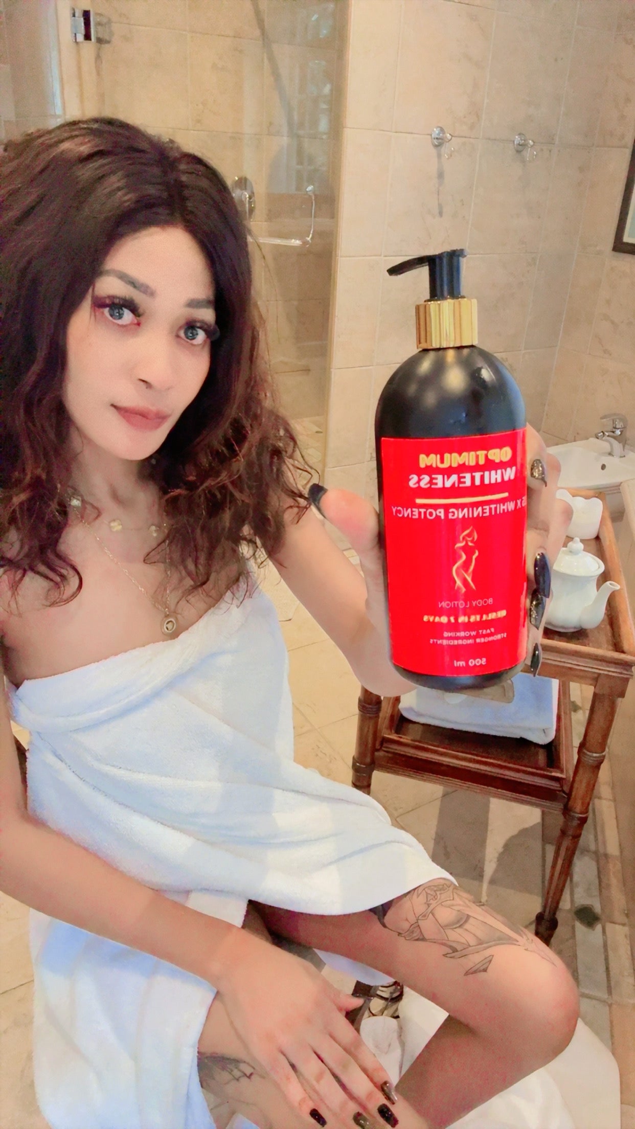 Optimum whiteness body lotion