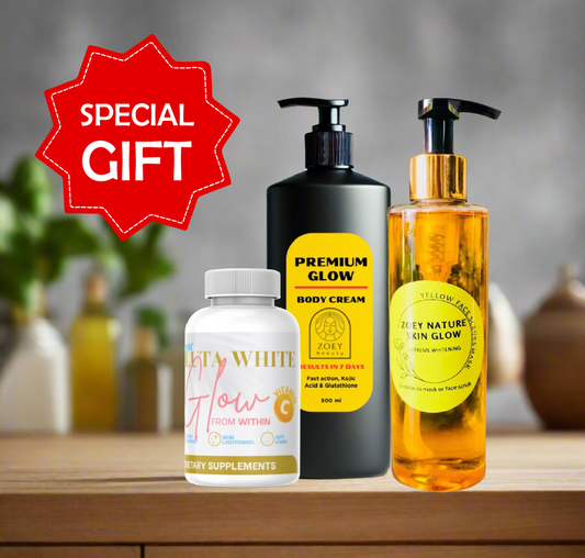 Premium body lotion + Gluta White & yellow oil