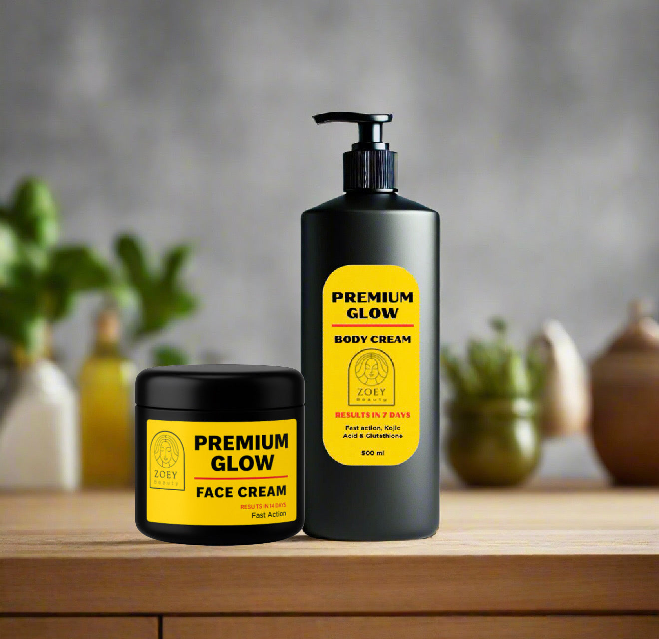 Premium body lotion & Premium face cream