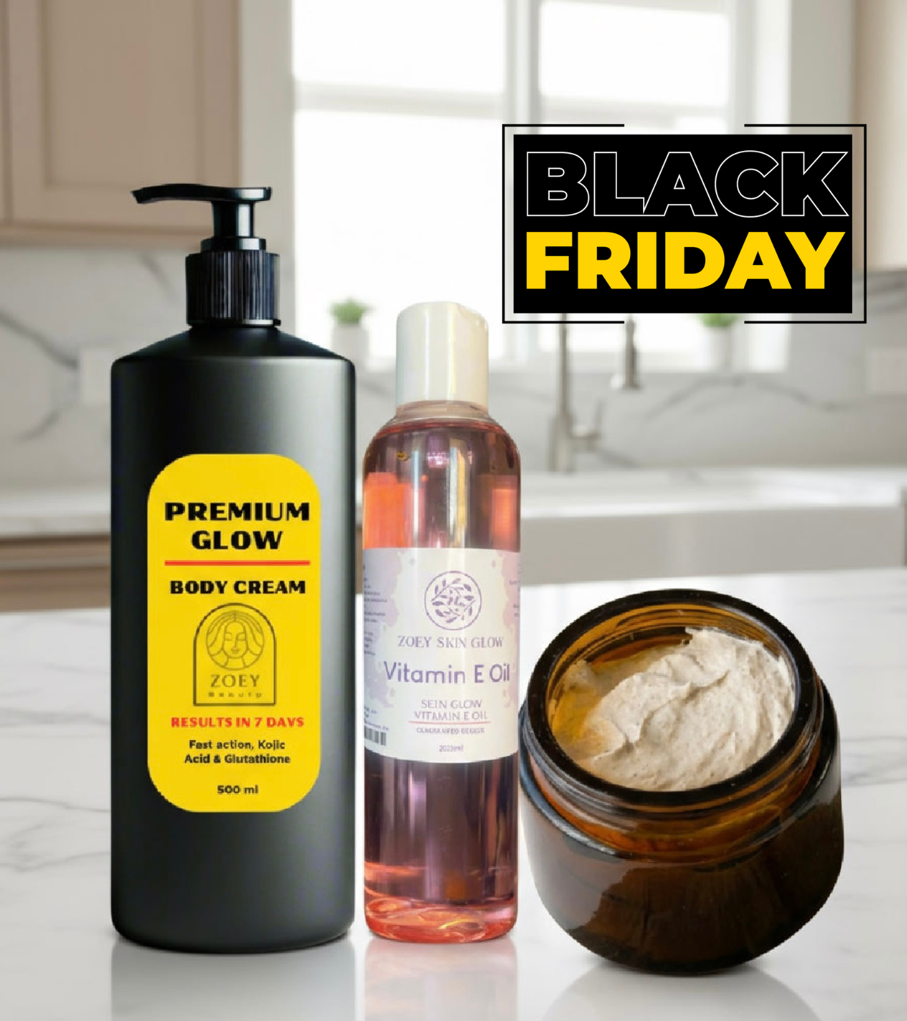 Premium body lotion + Gluta White & yellow oil